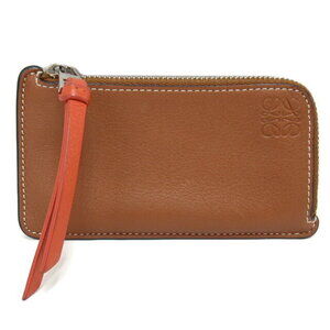 Loewe leather Wallet brown multicolor compartment